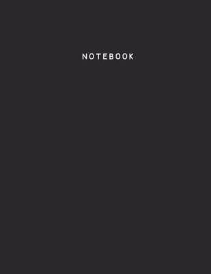 #ad Notebook: Black Onyx Lined Soft Cover Letter Size 85 x 11 Notebook: GOOD