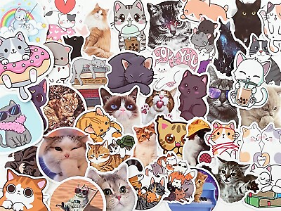 #ad 50 pcs CATS stickers Kitten animals Cute cats FREE Shipping*