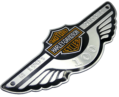 #ad #ad 1x Harley Davidson Emblem Decal Motorcycle Fuel Tank Gas Badge 4.75quot; x 1.75quot;
