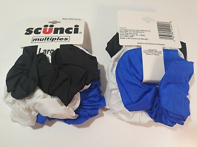 #ad Scunci Multiples Large Scrunchie Hair Ties 6 pc Lot Style #14141 Cheer Dance