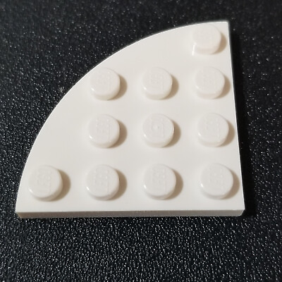 #ad LEGO 4x4 Plate Rounded Corner White Part 30565
