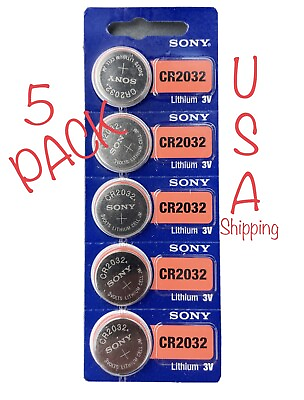 #ad Remote Key FOB and Smart Key replacement Battery CR2032 SONY MURATA 5 Pack
