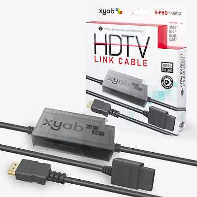 #ad XYAB High Definition TV S PRO HD Link Cable for SNES N64 Gamecube HDMI 1080