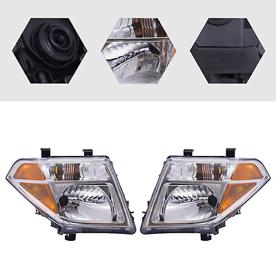 #ad For Nissan Pathfinder 2004 2005 2006 2007 Headlight Left amp; Right Side Headlamp