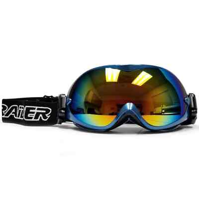 #ad Raider OTG Motocross Goggle Blue Mirror
