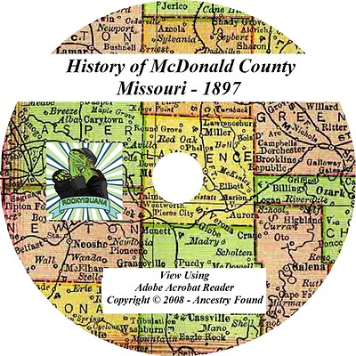 #ad 1897 History amp; Genealogy of McDONALD County Missouri MO
