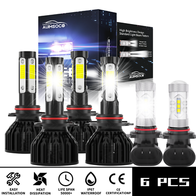 #ad #ad LED Headlight Bulbs Fog Light Kit For Ford Expedition Utility 4 Door 2003 2006