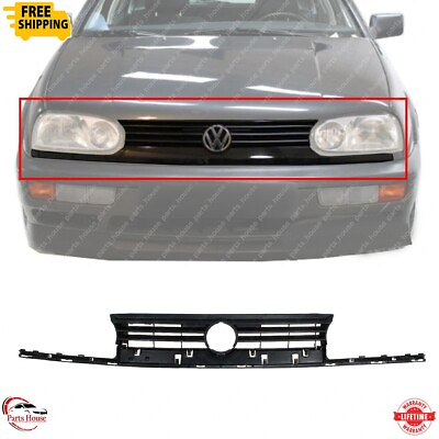 #ad For 1993 1998 Volkswagen Golf New Front Grille Painted Black Plastic VW1200103