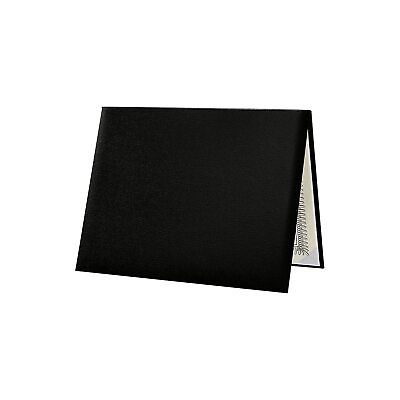#ad LUX Diploma Cover Padded 8 1 2quot; x 11 Black 2 Pack PDCL 85X11 DB 2