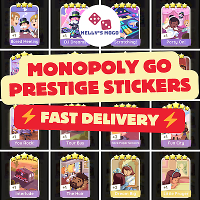 #ad Monopoly GO Prestige Stickers Set 22 26 Fast Delivery