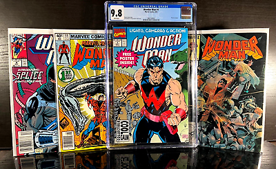 #ad First Issue Lot WONDER MAN 1 cgc 9.8 1980 1985 1991 Appearance Slice Premiere 55