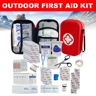 #ad 284pc First Aid Kit Bag All Purpose Emergency Survival Home Car Medical Travel