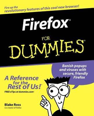 #ad #ad Firefox For Dummies Paperback By Ross Blake GOOD