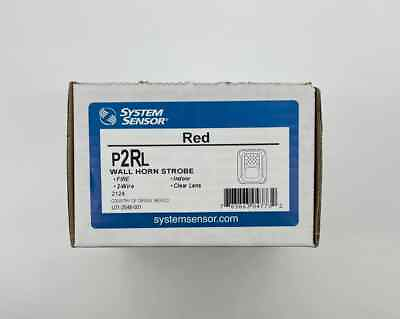 #ad System Sensor P2RL Wall Horn Strobe Fire Marking Same Day Shipping SEALED