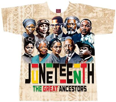 #ad Juneteenth Freedom Black History Tee THE GREAT ANCESTORS 2025 ROSA MALCOLM