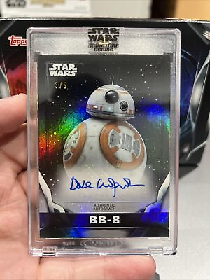 #ad BB 8 3 of 5 Dave Chapman Topps 2021 Star Wars Auto Signature Series Foil