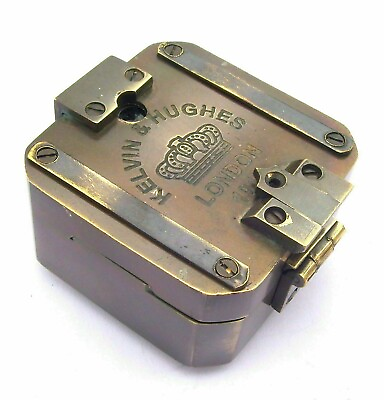 #ad #ad Antique Vintage Brass Solid Kelvin amp; Hughes 1917 Brunton Compass Handmade gift