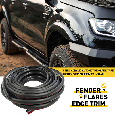 #ad 9M For Car Truck Wheel Wells Fender Flare Edge Trim Seal Universal Rubber Gasket