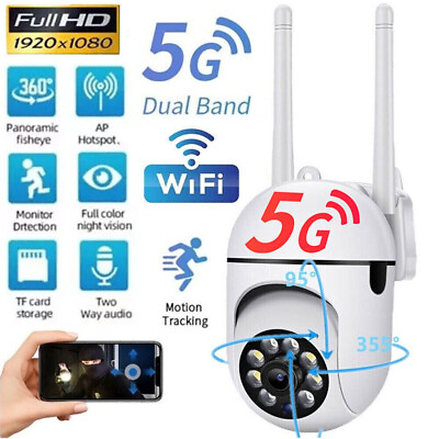 #ad Wireless 5G WiFi Security Camera System Outdoor Home Night Vision 1080P HD Cam