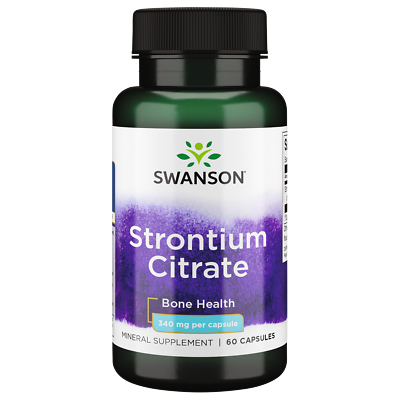 #ad Swanson Strontium Citrate 340 mg 60 Capsules