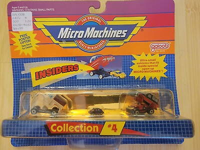 #ad Vintage NEW 1988 Galoob Micro Machines Insiders Collection #4 Buggy Jeep Car