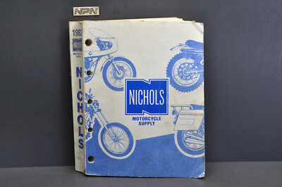 #ad Vintage 1982 Nichols Motorcycle Supply Parts Accessories Catalog Guide Book