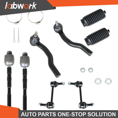 #ad Labwork Front Sway Bar Link Tie Rod Kit For 2007 2014 Ford Edge and Lincoln MKX