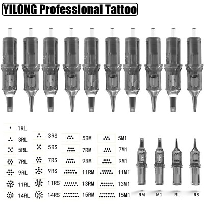 #ad 20 100Pcs Mixed Professional Sterile Tattoo Cartridge Needle Individual Package