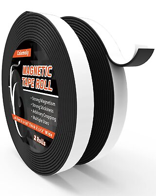 #ad magnetic tape roll 32ft 2 rolls flexible magnet strips with strong adhesive back
