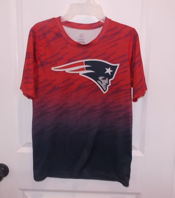 #ad New England Patriots Boys Size Large 10 12 Short Sleeve T Shirt