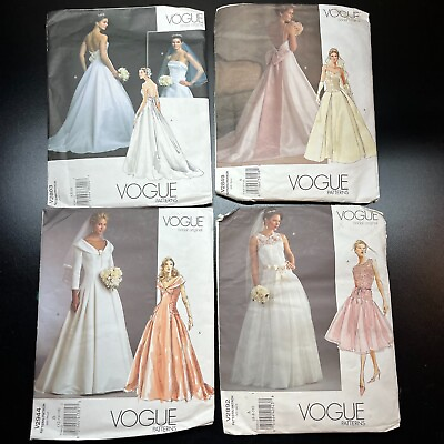 #ad Vogue Bridal Original Sewing Patterns Several Style Size Choices NEW Uncut