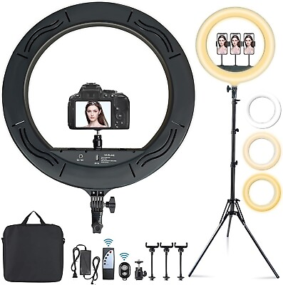 #ad #ad 18 Inch LED Ring Light Kit with Tripod Stand amp; Phone Holder
