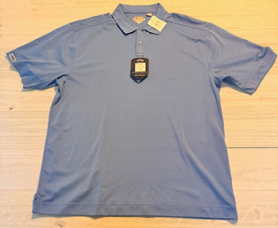 #ad Callaway X Series Polo Shirt Men#x27;s 2X Blue Golf Short Sleeve Moister WickingNWT