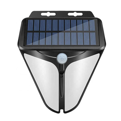 #ad Wireless polycrystalline Solar Panel LED Light Outdoor Motion Sensor Alarm Lamp
