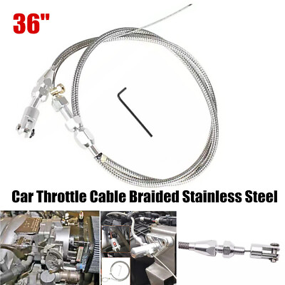 #ad 36quot; Length Adjustable Car Throttle Cable Accelerator Cable Modified Replacement