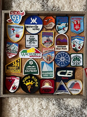 #ad Vintage NH And ME Ski Patches. NOS