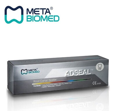 #ad Meta Biomed Dental Adseal Root Canal Sealer 13.5gm Dual Syringes #303000