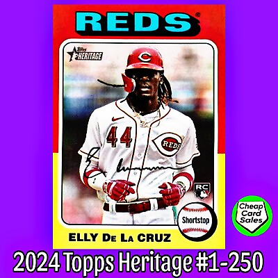 #ad 2024 Topps Heritage Baseball {1 250} Pick Your Card And Complete Your Set =Ø%Ý=Ø%Ý