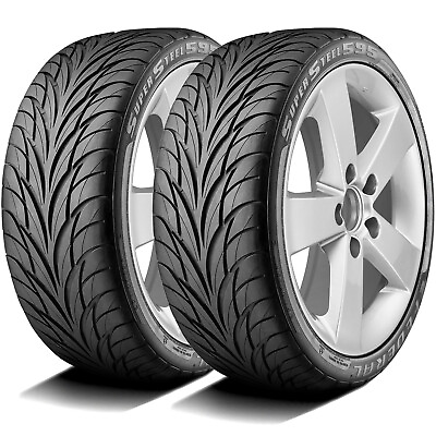 #ad 2 Tires Federal Super Steel 595 235 45R17 93V A S Performance