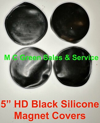4 5quot; 250# HD BLACK SILICONE RUBBER MAGNET COVERS BOOTS CODE 3 WHELEN LIGHT BAR