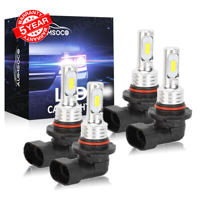 #ad #ad Led Headlights High Low Beam Light Bulbs Kit For Ford Taurus 2010 2012 White 4x