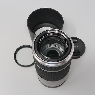 #ad Sony SEL55210 55 210mm f 4.5 6.3 OSS Gray Zoom Lens Sony E Mount plus Filter
