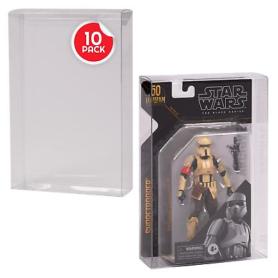 #ad #ad 10 The Black Series Lucas Film 50th Anniversary 6 inch Protectors Clear