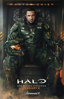 #ad New Art Print of the 2022 Promo Poster from the TV Series quot;Haloquot; Master Chief