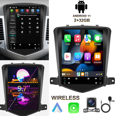 #ad 232G For Chevy Cruze 09 15 Android 11 Car Radio GPS Navi Wifi Stereo Player New