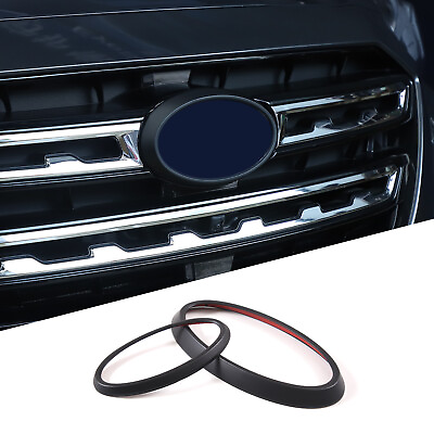 #ad Matte Black Front Rear Emblem Badge Logo Trim For Subaru Outback 2022 2024 2PCS