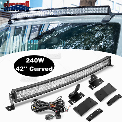 #ad Roof 42#x27;#x27; inch LED Light Bar Mounting Kit For Ford Bronco 2021 2022 2023 2024