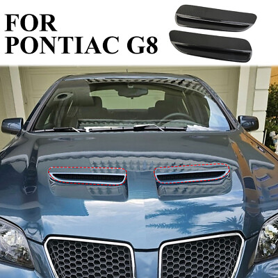 #ad Carbon fiber engine hood air outlet vent moulding cover trim for Pontiac G8