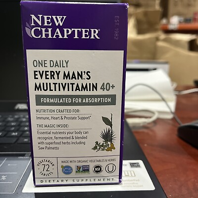 #ad Every Man#x27;s One Daily 40 Plus 72 tabs By New Chapter pack of 2