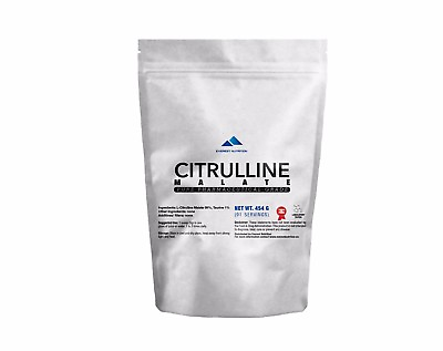 #ad L CITRULLINE MALATE 454g POWDER 100% PHARMACEUTICAL QUALITY GREAT MUSCLEPUMP